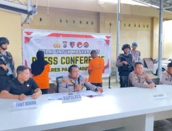 Polres Parigi Moutong Tangkap Dua Pelaku Tambang Emas Ilegal di Sungai Ongka Malino