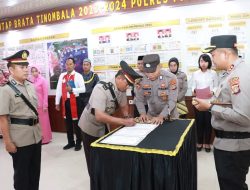 Kapolres Parimo Pimpin Upacara Pelantikan Dan Sertijab Pada Jajarannya