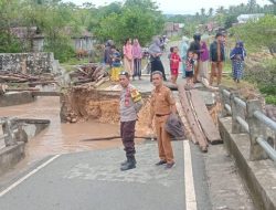 Akses Tiga Desa di Buol Lumpuh Akibat Jembatan Bengkudu Ambruk Dihantam Banjir