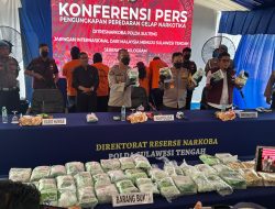 Polda Sulteng Gagalkan Penyelundupan 60 Kg Sabu Jaringan Internasional Malaysia, Lima Pelaku Ditangkap