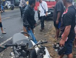 Dua Perempuan Alami Kecelakaan di Kintom Usai Coba Menyalip, Motor Tabrak Dump Truk