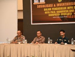 Dr. Rudi Dewanto, S.E., M.M Wakili Gubenur Pada Pembukaan Sosialisasi Dan Inventarisasi Pengusulan (WPR) Di Palu,Sigi Dan Donggala