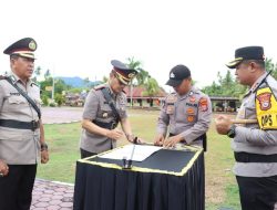 Kapolres Parimo Pimpin Sertijab,Berikut Nama Personil Yang Bergeser Dan Yang Mengisi Posisi Baru
