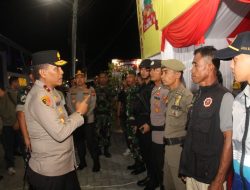 Menyambut Malam Pergantian Tahun, Wakapolda Sulteng dan Danrem cek Pos Pam di Kota Palu
