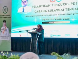 Wagub Sulteng Lantik Pengurus PDSKJI 2025–2028, Perkuat Layanan Kesehatan Jiwa dan Mental Masyarakat