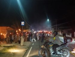 Ribuan Warga Tumpah Ruah, Pawai Obor dan Konvoi Ramadhan 1447 H Terangi Malam Parigi Utara