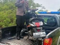 Gerak Cepat Polisi, Motor Curian Ditemukan di Semak-semak dalam Hitungan Jam
