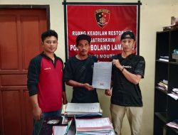 Restorative Justice di Bolano Lambunu: Kasus Pengrusakan Berakhir Damai, Kapolsek Tegaskan Hukum Bukan Sekadar Menghukum