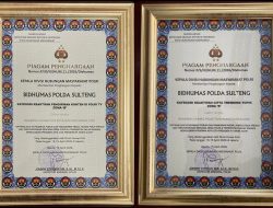 Bidhumas Polda Sulteng Raih Penghargaan Polri TV dan Cipta Trending Topik Zona B pada Rakernas Humas Polri 2026 di Jakarta