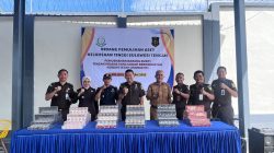 Kejati Sulteng Musnahkan 3,2 Juta Batang Rokok Ilegal di Rupbasan Palu
