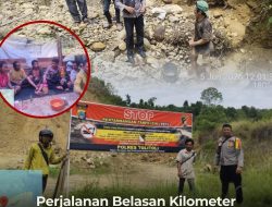 Tindak Lanjut Perintah Kapolda, Polsek Dondo Bereskan Tambang Ilegal