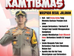 Jaga Keamanan Wilayah, Kapolsek Tinombo Terbitkan Himbauan Khusus Waspada Begal Jalanan