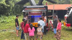 Bantu Korban Gempa Sigi, Satbrimobda Sulteng Siagakan Kendaraan Penjernih Air dan Dapur Lapangan di Desa Kamarora