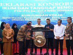 Wagub Meresmikan Deklarasi Konsorsium Iklim PTN-PTS, Dorong Kampus Jadi Solusi Kebencanaan Sulteng