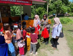 Polsek Mantikulore Resmikan Rumah Baca di Uwentumbu, Wujud Kepedulian Tingkatkan Semangat Belajar Anak