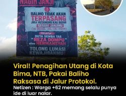 Viral! Penagihan Utang Lewat Baliho Raksasa di Jalur Protokol Dalam Kota