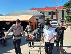 Pasca Gempa Kompi 4 Brimob Gotong Royong di Buol