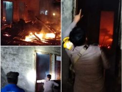 Polsek Ampibabo Gerak Cepat Tangani Kebakaran Rumah di Desa Lemo Tengah, Tanpa Korban Jiwa