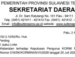 Pemprov Sulteng Ajukan Keberatan Pencabutan Tuan Rumah FORNAS IX