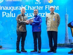 Gubernur Anwar Hafid Resmikan Penerbangan Perdana Internasional Palu-Guangzhou