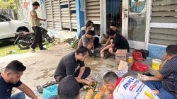 Ketua DPD KNPI Labuhanbatu Tinjau Gotong Royong Renovasi Sekretariat Jelang HUT RI ke-81