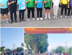 Gowes Bersama Ribuan Warga, Kodam XXIII/Palaka Wira Rayakan HUT Pertama