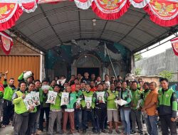 Sinergi GRIB Jaya & Komunitas Ojol Langkat, Dimulai dari 100 Paket Sembako