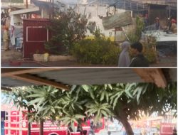 Lima Petak Tempat Usaha di Jalan Otista IV Palu Ludes Terbakar