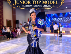 Kenakan Gaun Karya Desainer Lokal Palu, Cinta Reseky Maharani Sabet Juara 1 Junior Top Model 2026