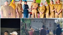 Aparat Desa Ogomolos Salurkan Bantuan Awal Pada Warganya Yang Rumahnya Dilalap Sijago Merah