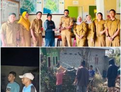 Aparat Desa Ogomolos Salurkan Bantuan Awal Pada Warganya Yang Rumahnya Dilalap Sijago Merah