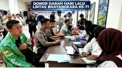 Jelang HUT-71,Ditlantas Polda Sulteng Gandeng Ojol Lakukan Aksi  Kemanusiaan