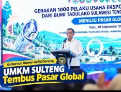Deklarasi Gerakan 1.000 Pelaku Usaha Ekspor, UMKM Sulteng Didorong Tembus Pasar Global