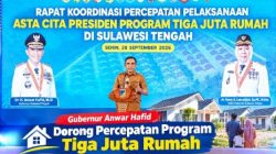 Gubernur Anwar Hafid Dorong Percepatan Program Tiga Juta Rumah, Bidik 20.000 Unit pada 2027