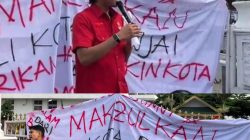 LMND Sumut dan Binjai Geruduk Balai Kota, Lempar 81 Telur Busuk; Desak Kejelasan CSR, Perbaikan Jalan, dan Evaluasi Pencopotan Kepling