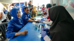 Giat Donor Darah Partai Demokrat Sulteng, 242 Kantong Darah Berhasil Terkumpul