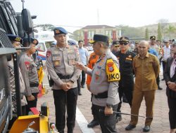 Dampingi Kapolda Sulteng, Dansat Brimob Hadiri Apel Gelar Pasukan Ops Aman Tinombala 2026