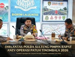 DIRLANTAS POLDASULTENG EVALUASI OPERASI PATUH TINOMBALA 2026